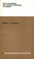 <h0>Mosè e Aronne <span><i>XXXII Maggio Musicale Fiorentino 1969 <span> Libretto n. 21</i></span></h0>