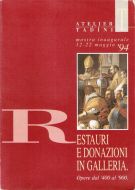 Atelier del Tadini Restauri e donazioni in Galleria 