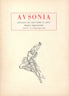 Ausonia Rivista di lettere e arti  Anno IX - N. 4 Luglio-Agosto 1954