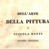 Dell'Arte della Pittura di Niccola Monti pittore pistoiese