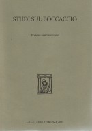 Studi Sul Boccaccio Volume ventinovesimo