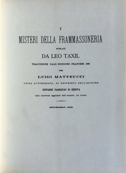 La Massoneria Azzurra