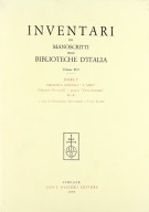 Inventari dei manoscritti delle biblioteche d'Italia Volume XCV Forlì Biblioteca Comunale 'A.Saffi'