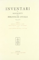 Inventari dei manoscritti delle biblioteche d'Italia Volume XCVI <div>Forlì Biblioteca Comunale 'A.Saffi'