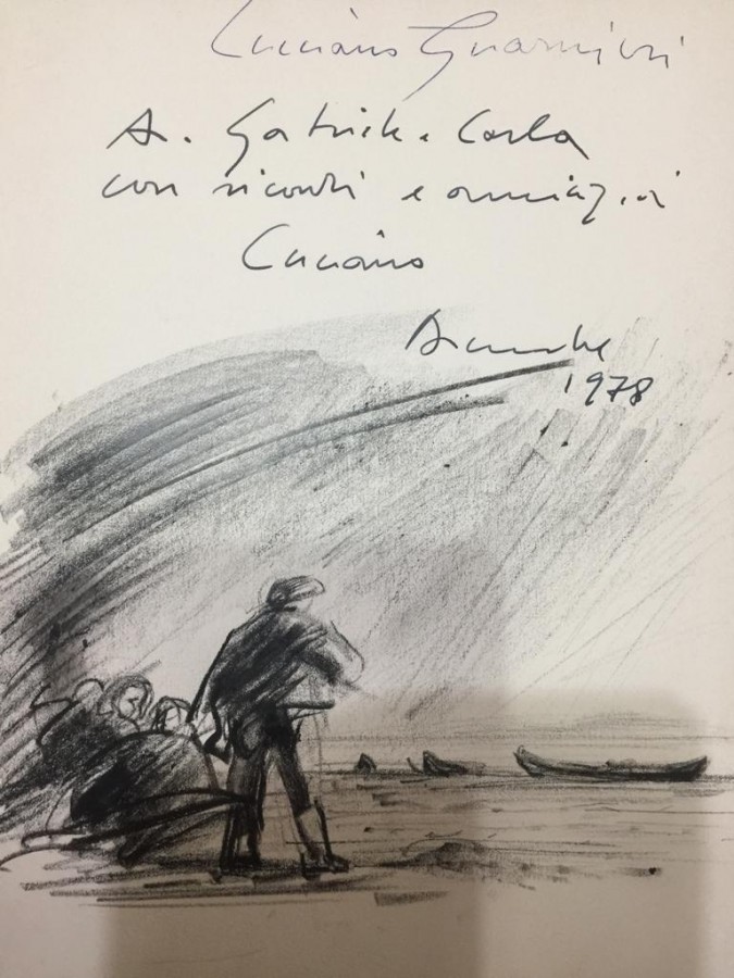 Disegno Autografo Luciano Guarnieri
